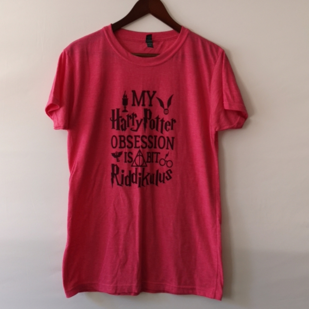 Harry Potter Women's T-Shirt Pink Size XL, NWOT